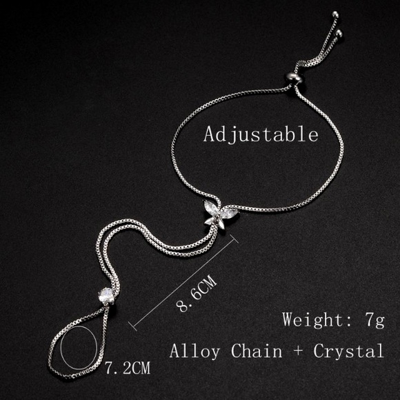 NEW Butterfly Ring Bracelet - Picture 3 of 3